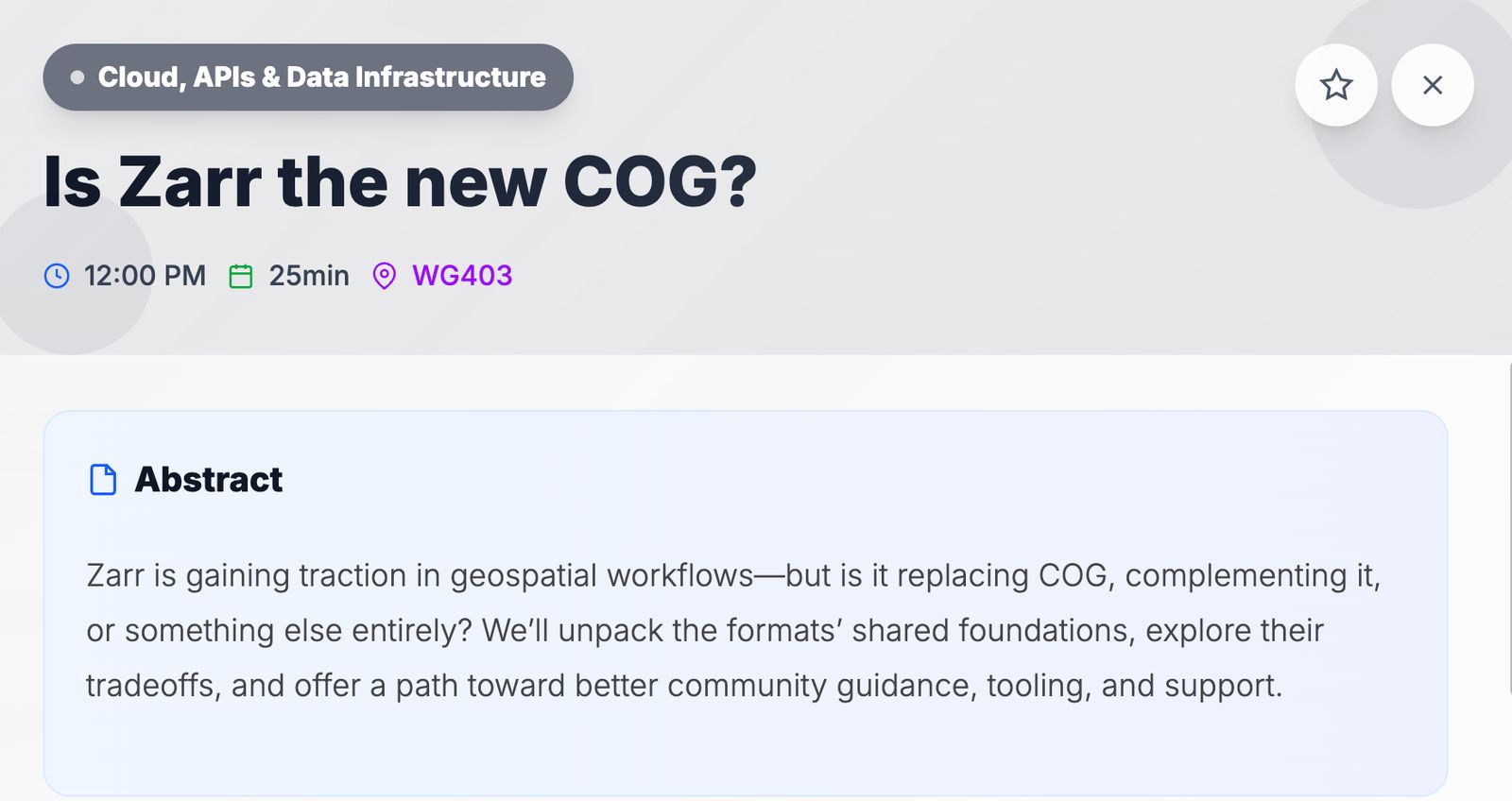 https://2025.foss4g.org/program/schedule#event-4187-is-zarr-the-new-cog