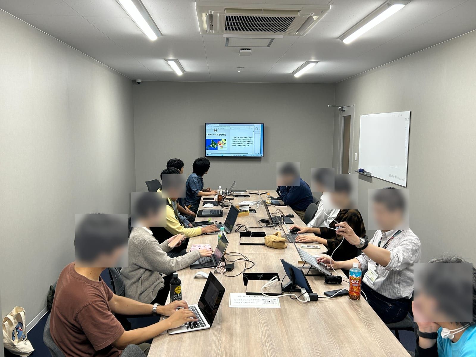 「衛生画像で遊ぶQGIS中級講座」の様子