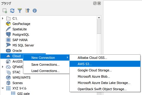 Types of cloud storage you can connect to from the Browser panel