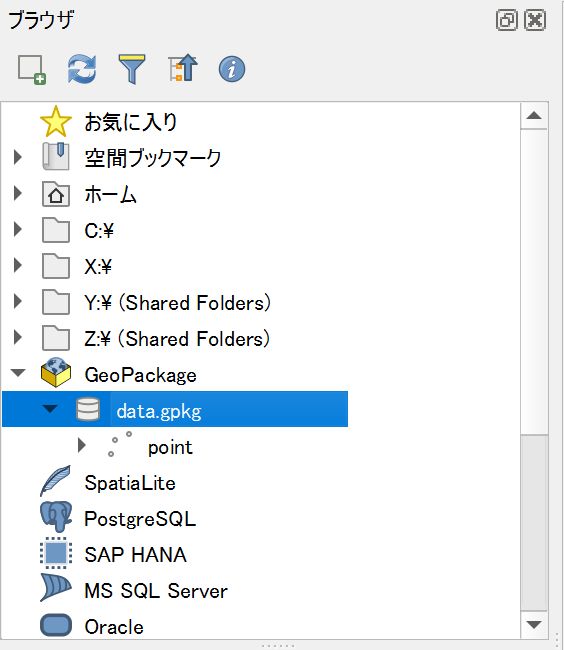 data.gpkg appears in the Browser panel