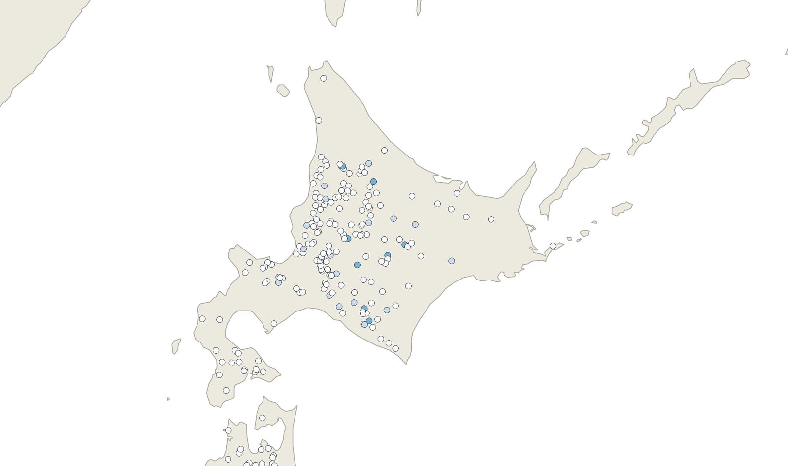The map created for this print layout walkthrough. Adapted from “National Land Numerical Information (Dam Data)” (Ministry of Land, Infrastructure, Transport and Tourism)