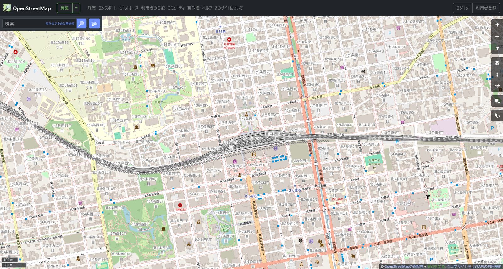 OpenStreetMap homepage (©OpenStreetMap contributors)