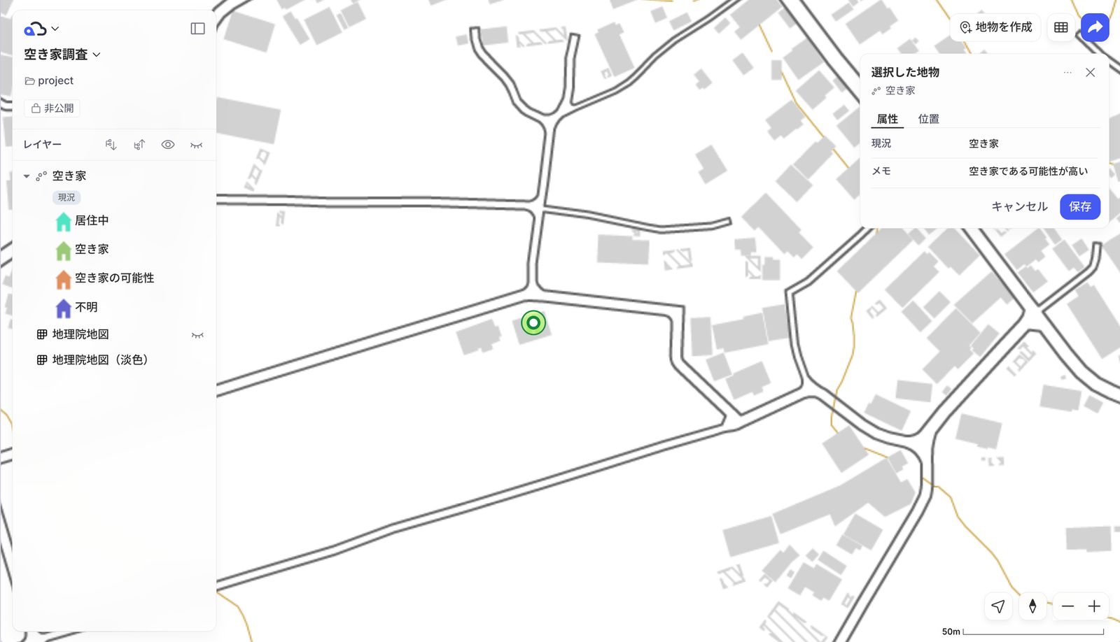 Correcting positions and features from the map in the browser