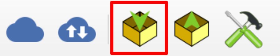 ［QFieldパッケージを作成］ボタンをクリック