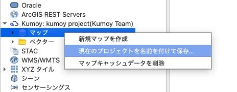 Save the existing project