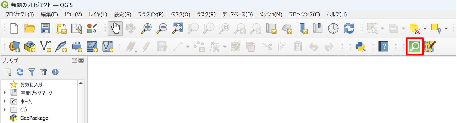 Click the QuickOSM icon in the toolbar