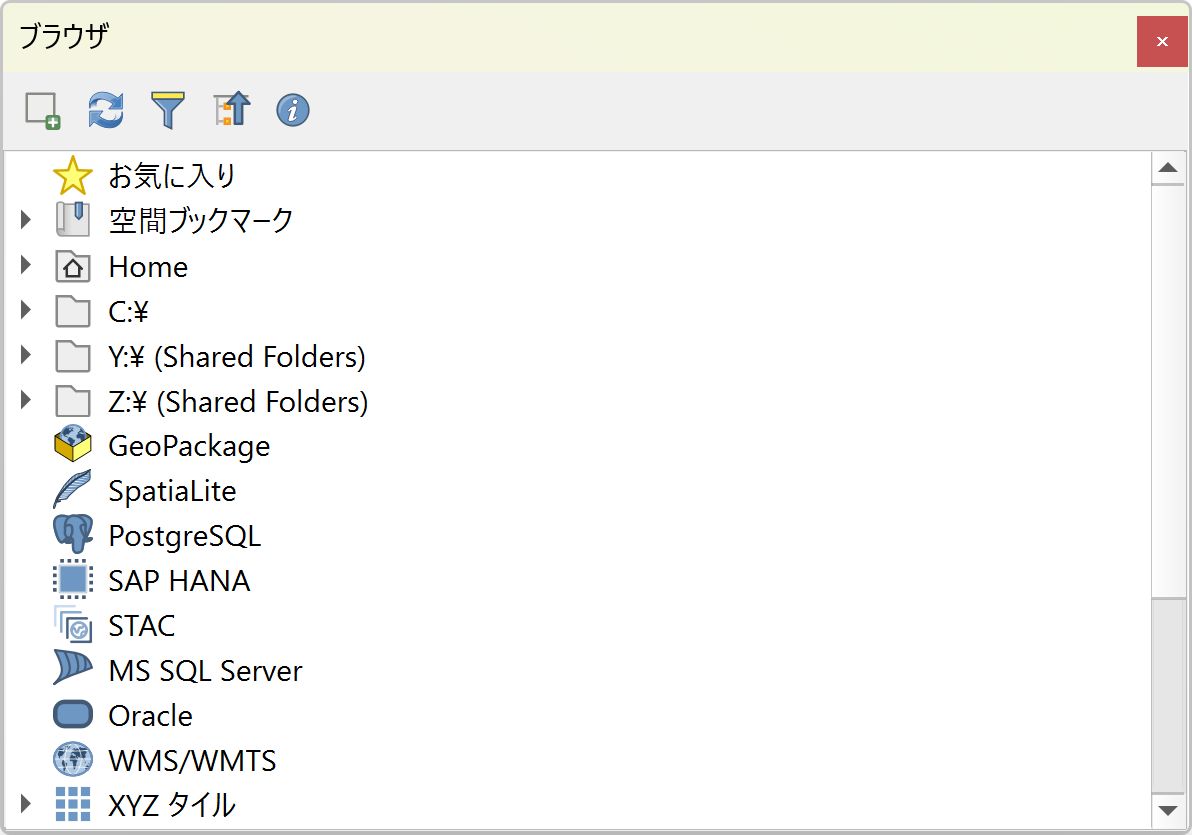 The Browser panel