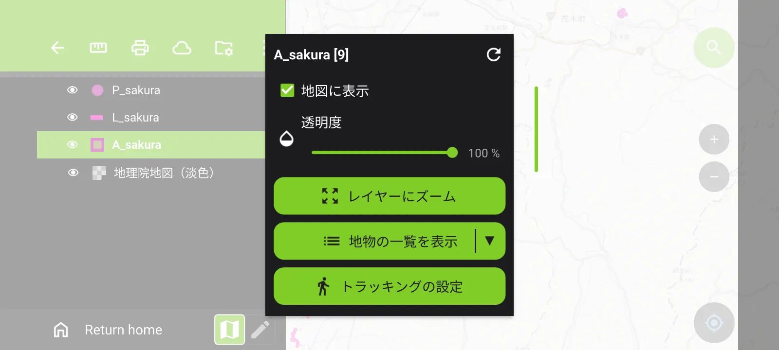 Other handy layer functions (created by processing GSI Tiles)