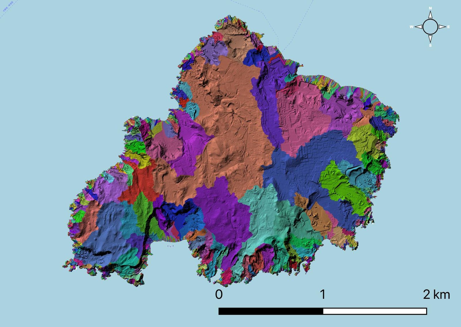 Watershed boundaries output