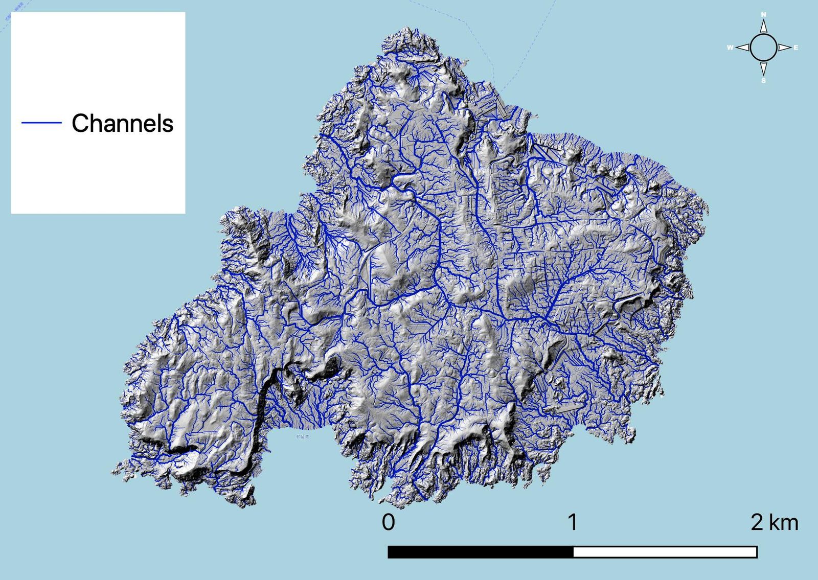 Drainage network output