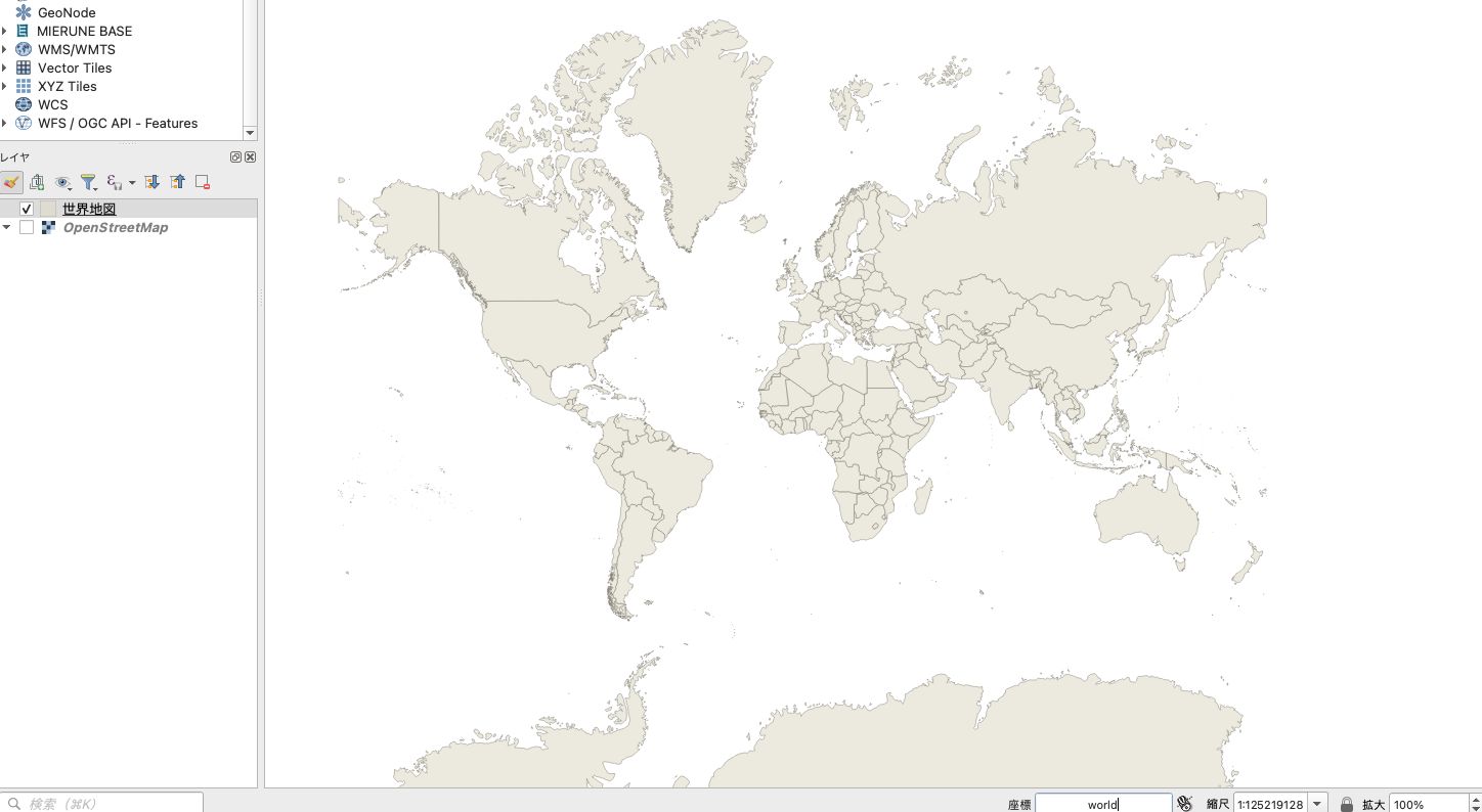 The world map appears