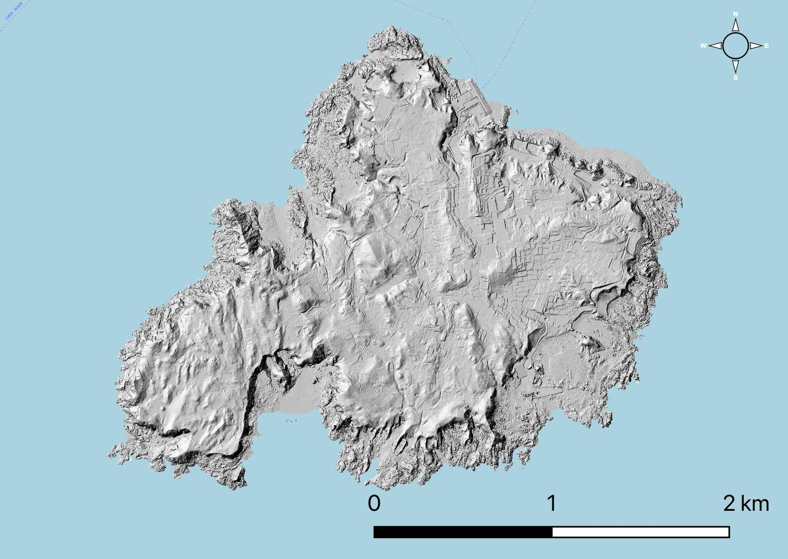 Hillshade output