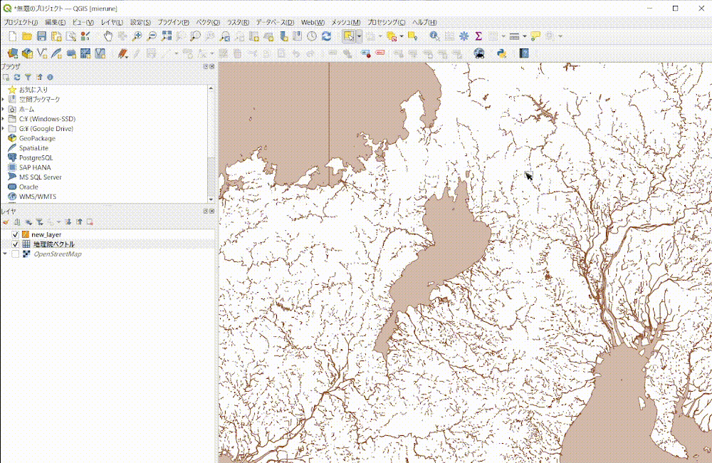 Animation of selecting features in a vector tile layer and copying them to a new layer