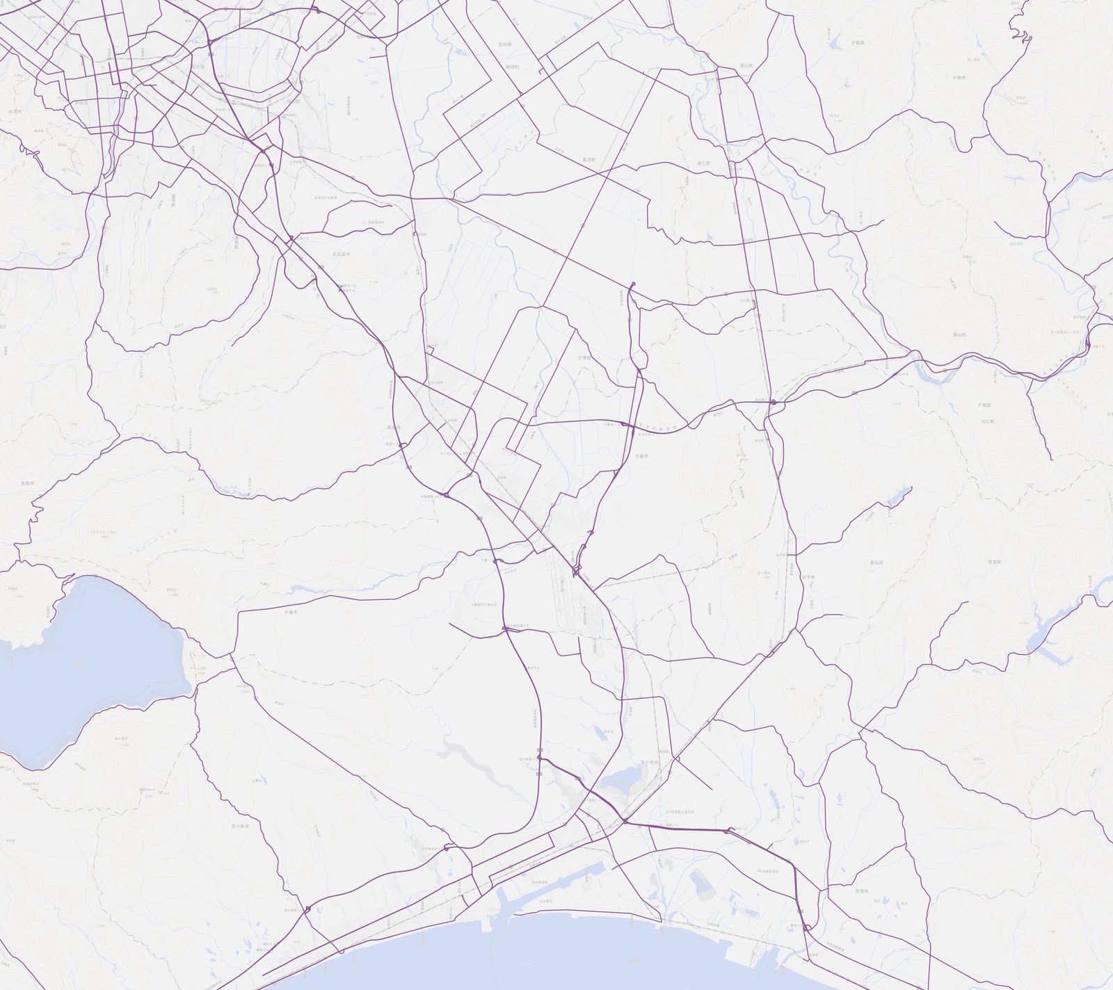 Roads loaded by QuickOSM