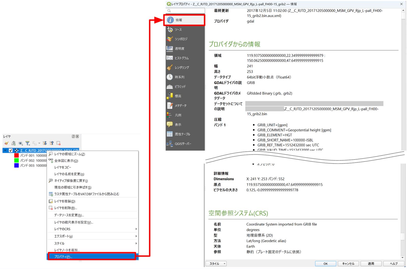 Layer properties