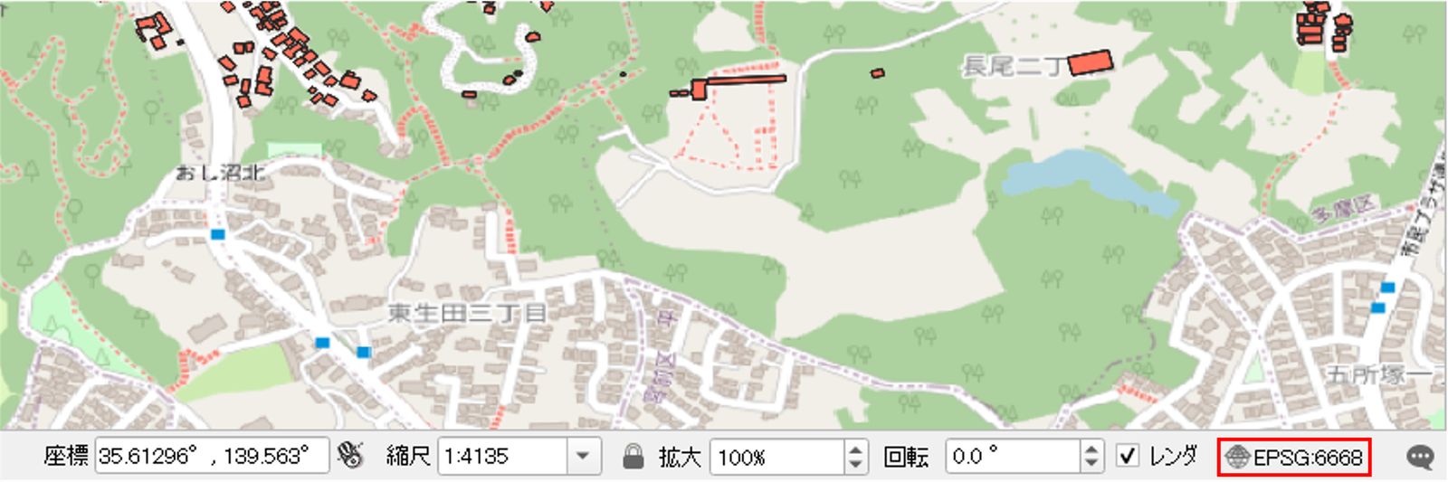 Click EPSG:XXXX at the bottom right of the QGIS window