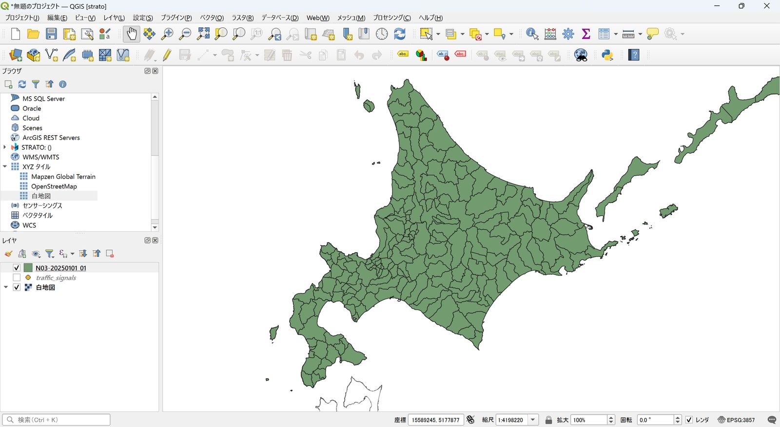 Loading the administrative area data